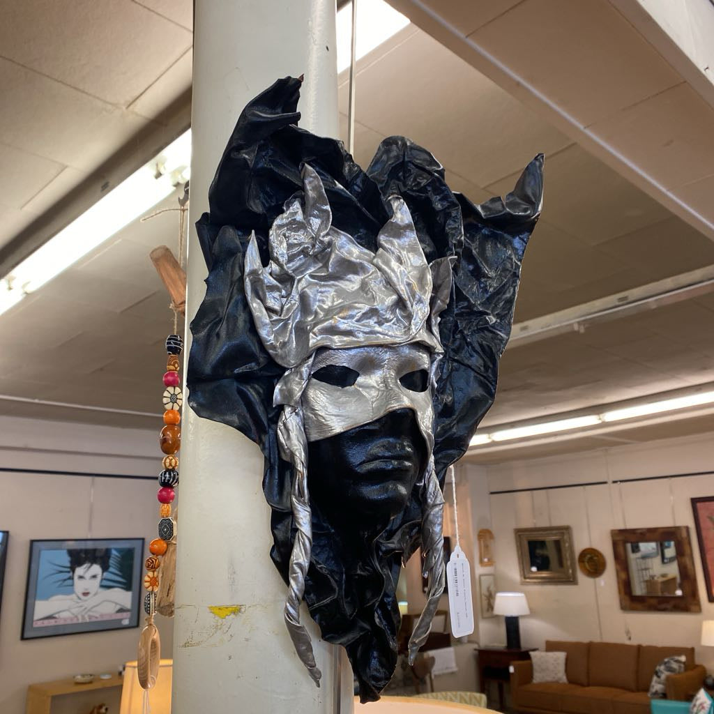 Black & Silver Fabric Mask ART