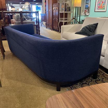 Christain Liaigre Curved Back Blue Sofa