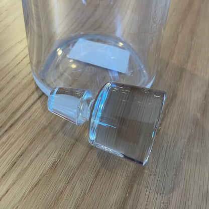 Heavy Round Baccarat Crystal Decanter AS IS