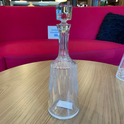 Heavy Round Baccarat Crystal Decanter AS IS