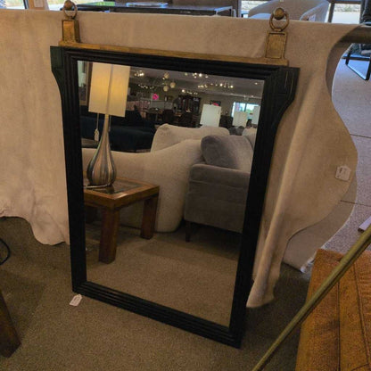 Ornate Gold & Black Frame Mirror