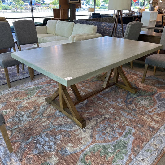 Rustic Foux Stone Top Dining Table C DINING TABLES