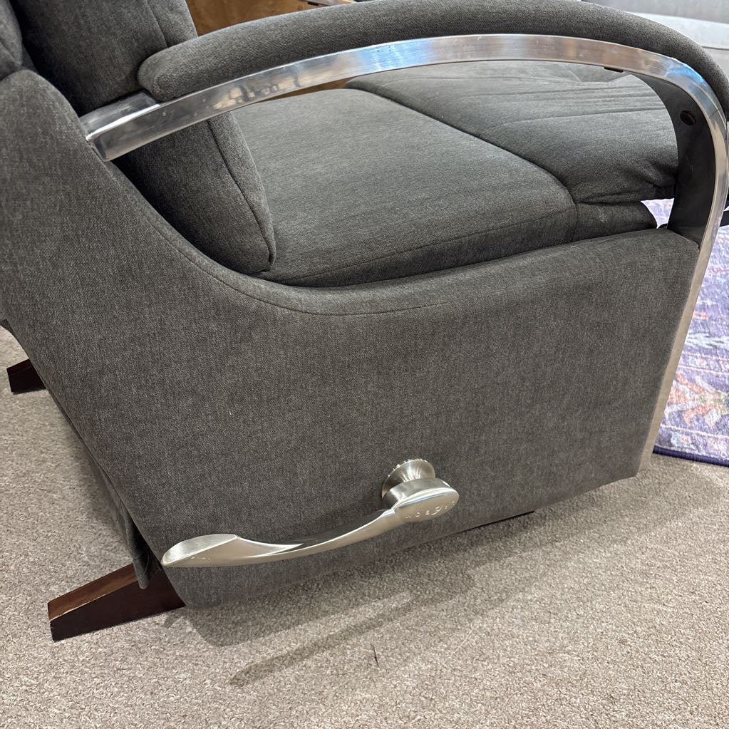 Chrome &Grey La-z-boy Recliner