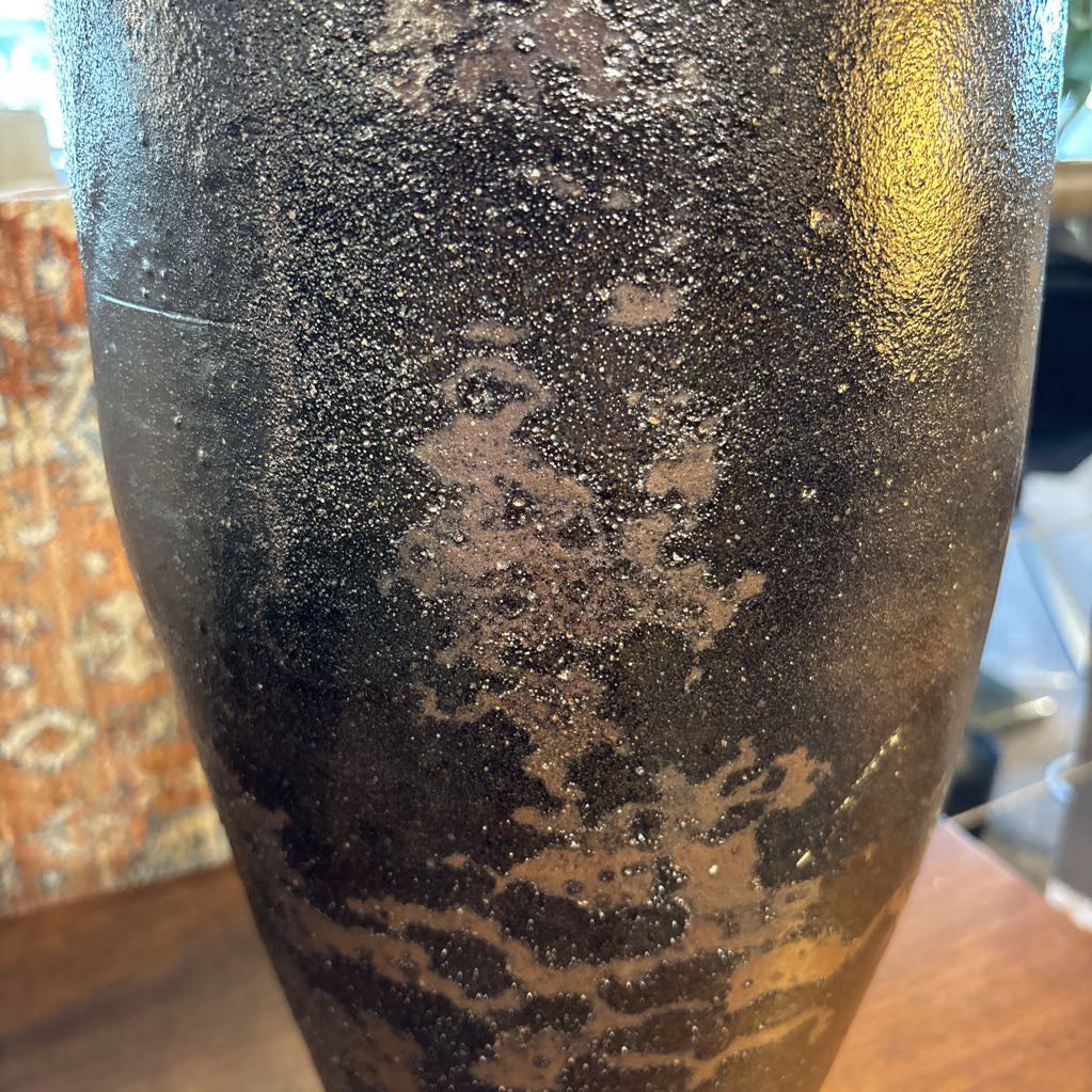 Tall Dark Narrow Vase