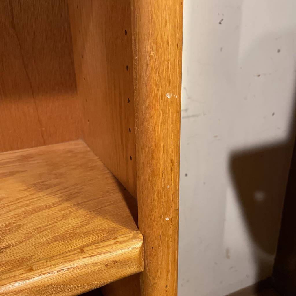 Tall Oak Vintage Bookcase C BOOKSHELVES