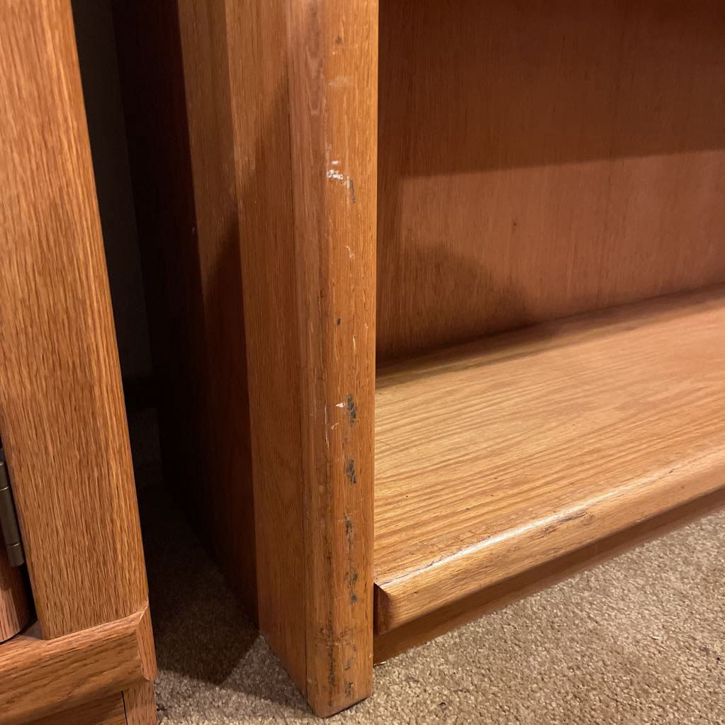 Tall Oak Vintage Bookcase C BOOKSHELVES