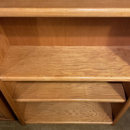 Tall Oak Vintage Bookcase C BOOKSHELVES