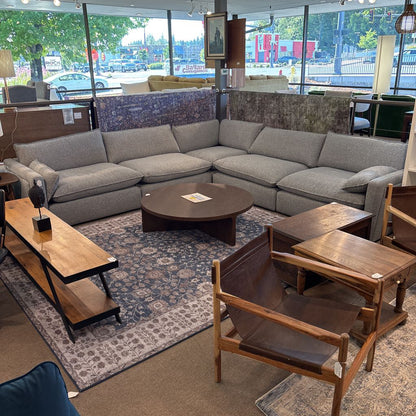 Calais Pebble Grey Modular Sectional U SECTIONALS CORNER