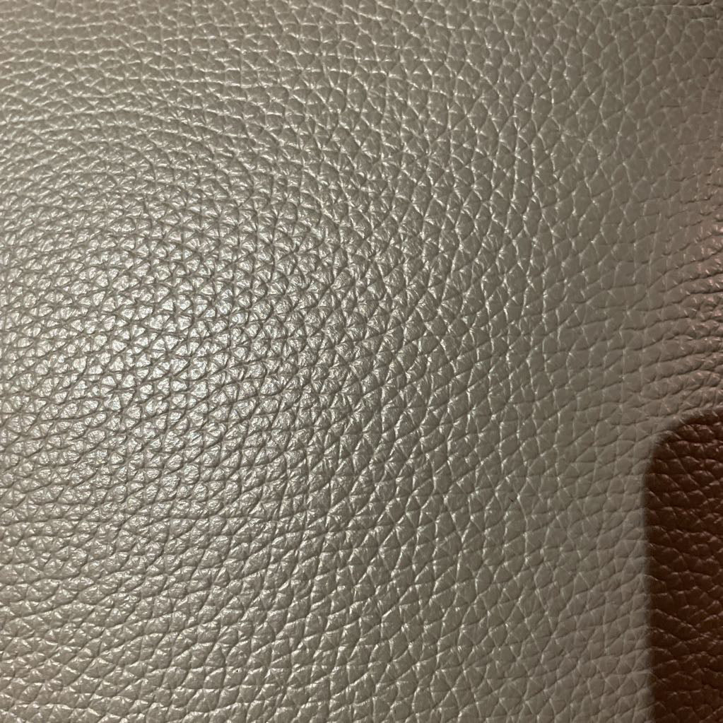 Jakomo Grey Tufted Leather Slanted Arm Sofa