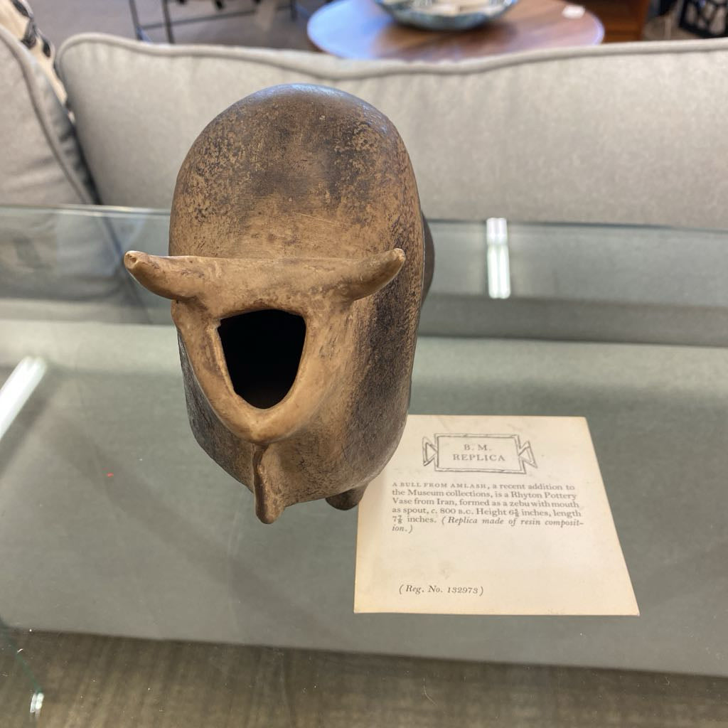 RHYTON POTTERY Bull Vase Replica