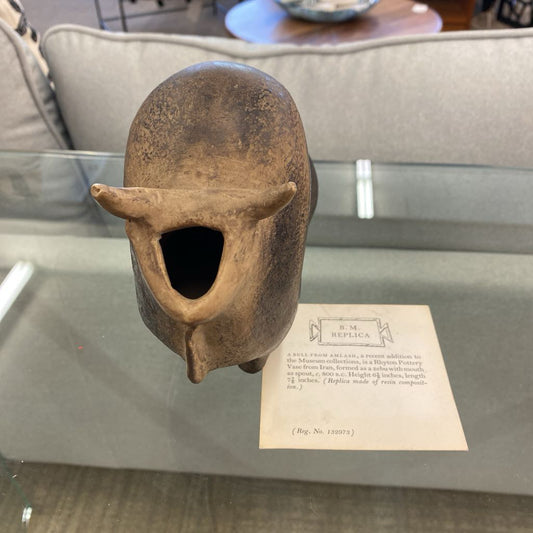 RHYTON POTTERY Bull Vase Replica UNIQUE FINDS