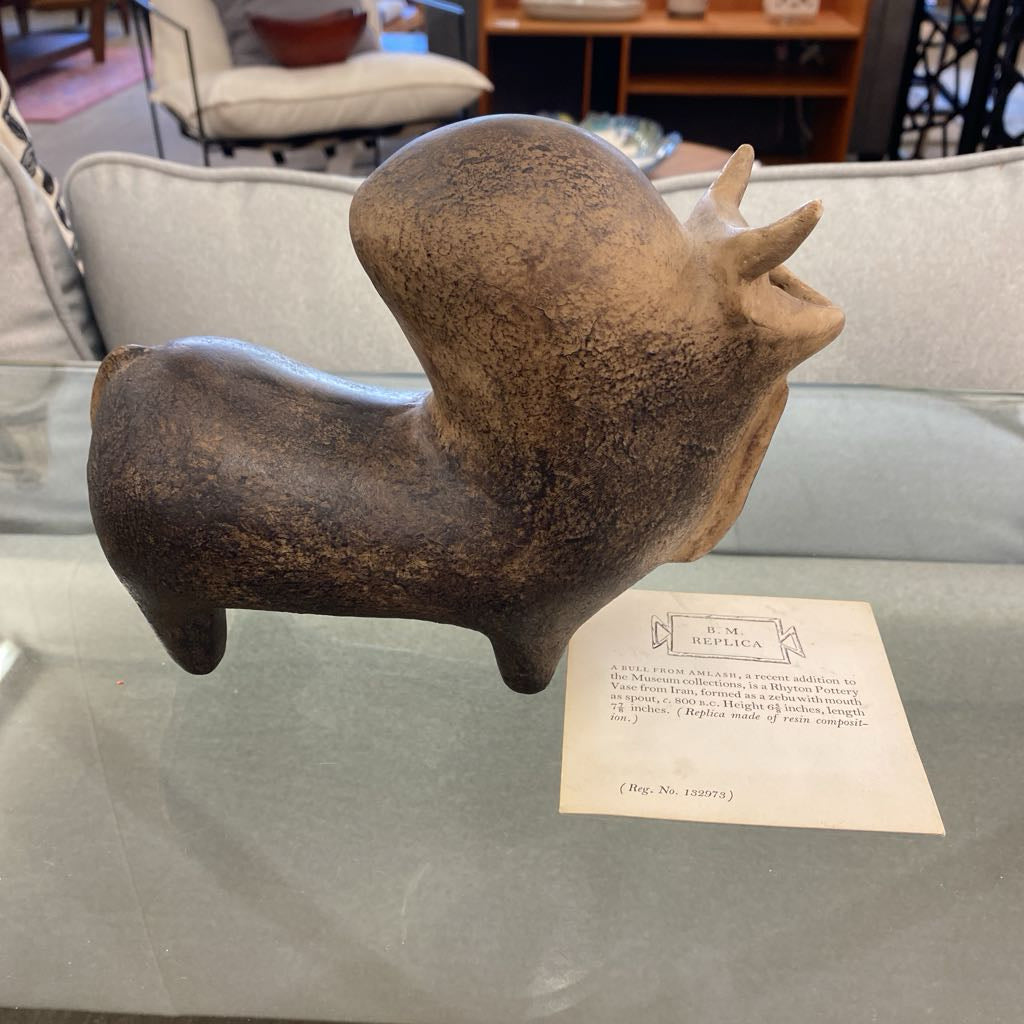 RHYTON POTTERY Bull Vase Replica