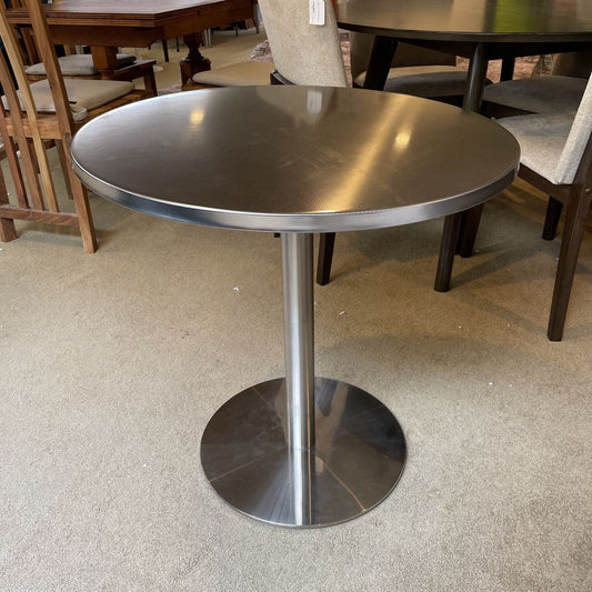 CB2 Chrome Bistro Table C DINING TABLES