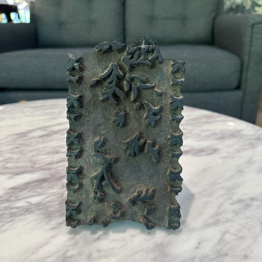 Wood Carved Decorative Print Block SMALLS