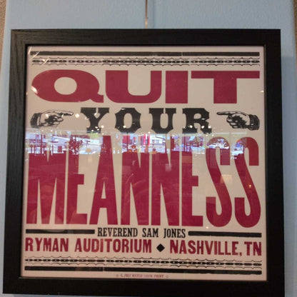 Quite Your "Meanness"