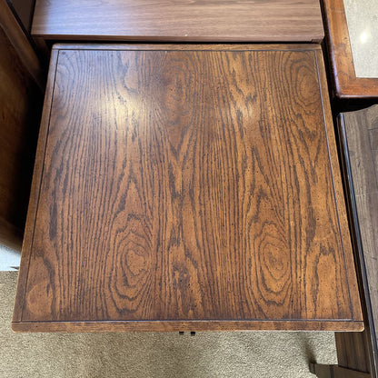 Wooden Spanish Revival 2 Door Nightstand