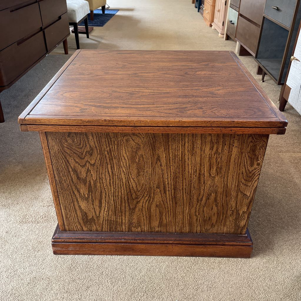 Wooden Spanish Revival 2 Door Nightstand