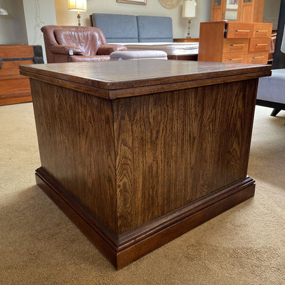 Wooden Spanish Revival 2 Door Nightstand