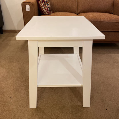 White 2 Tier Side Table