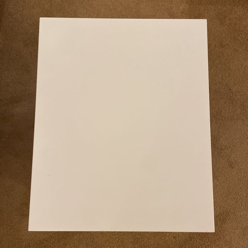 White 2 Tier Side Table C SIDE TABLES