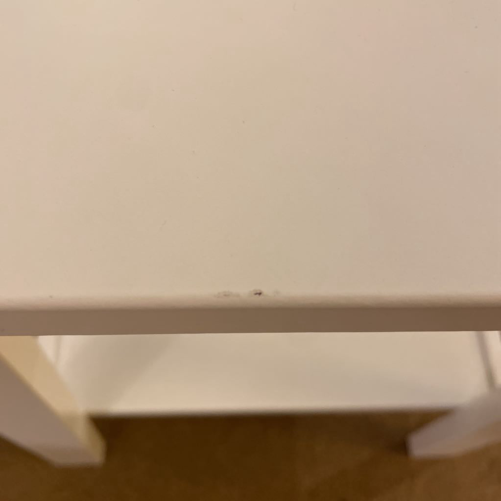 White 2 Tier Side Table C SIDE TABLES