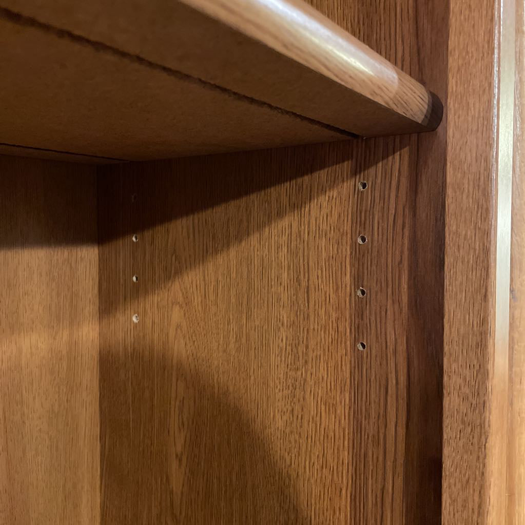 Oak 2 Drawer Arch Top Bookshelf C BOOKSHELVES