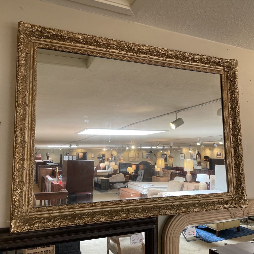 Lage Ornate Gilded Rectangular Mirror