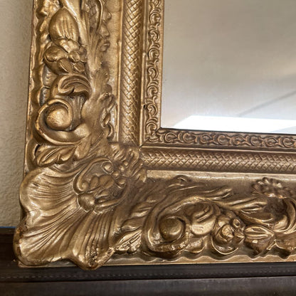 Lage Ornate Gilded Rectangular Mirror
