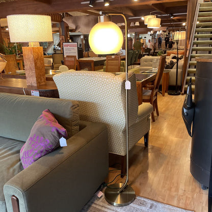 Brass Globe Floor Lamp
