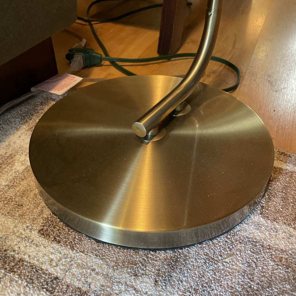 Brass Globe Floor Lamp