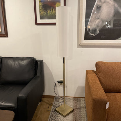 1 Light Brass Smart Switch Floor Lamp