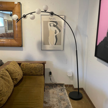Brass Bubbles Smart Switch Arc Lamp