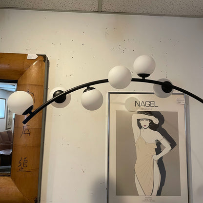 Brass Bubbles Smart Switch Arc Lamp
