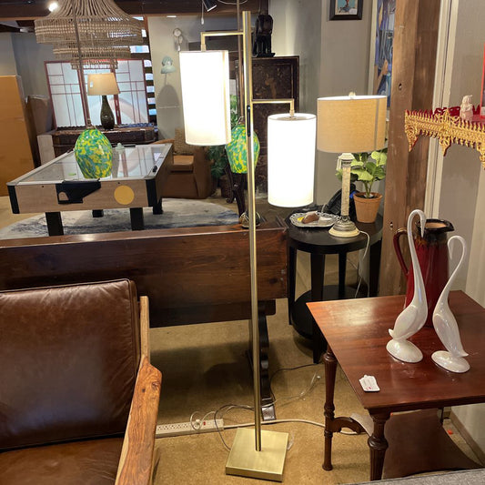 2 Light Brass Smart Switch Floor Lamp LAMPS