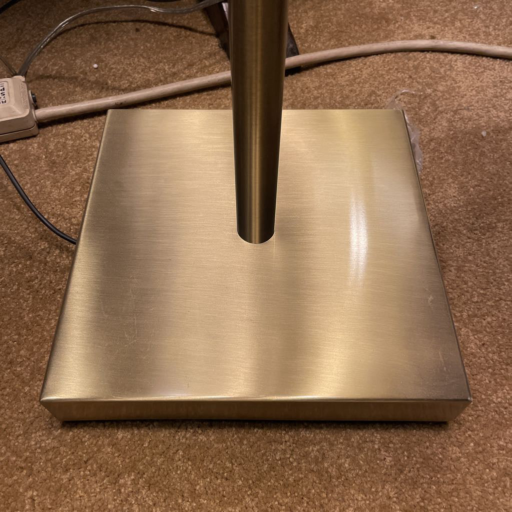 2 Light Brass Smart Switch Floor Lamp LAMPS