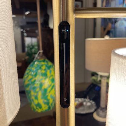 2 Light Brass Smart Switch Floor Lamp LAMPS