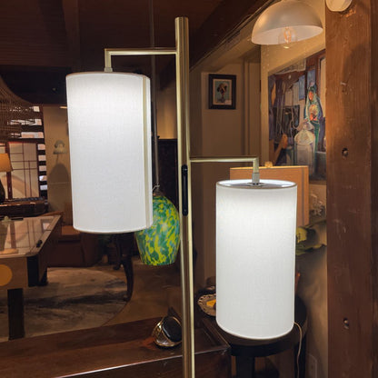2 Light Brass Smart Switch Floor Lamp LAMPS