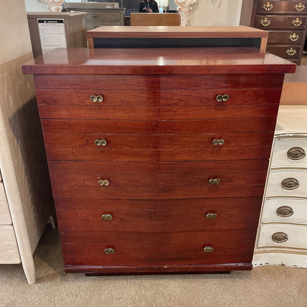 Kent Coffey 5 Drawer Highboy w Infinity Knobs C HIGHBOYS