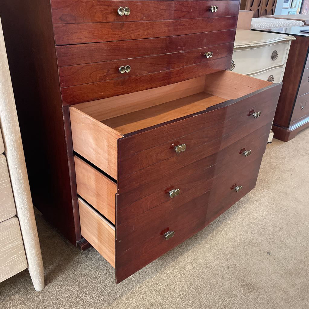 Kent Coffey 5 Drawer Highboy w Infinity Knobs C HIGHBOYS