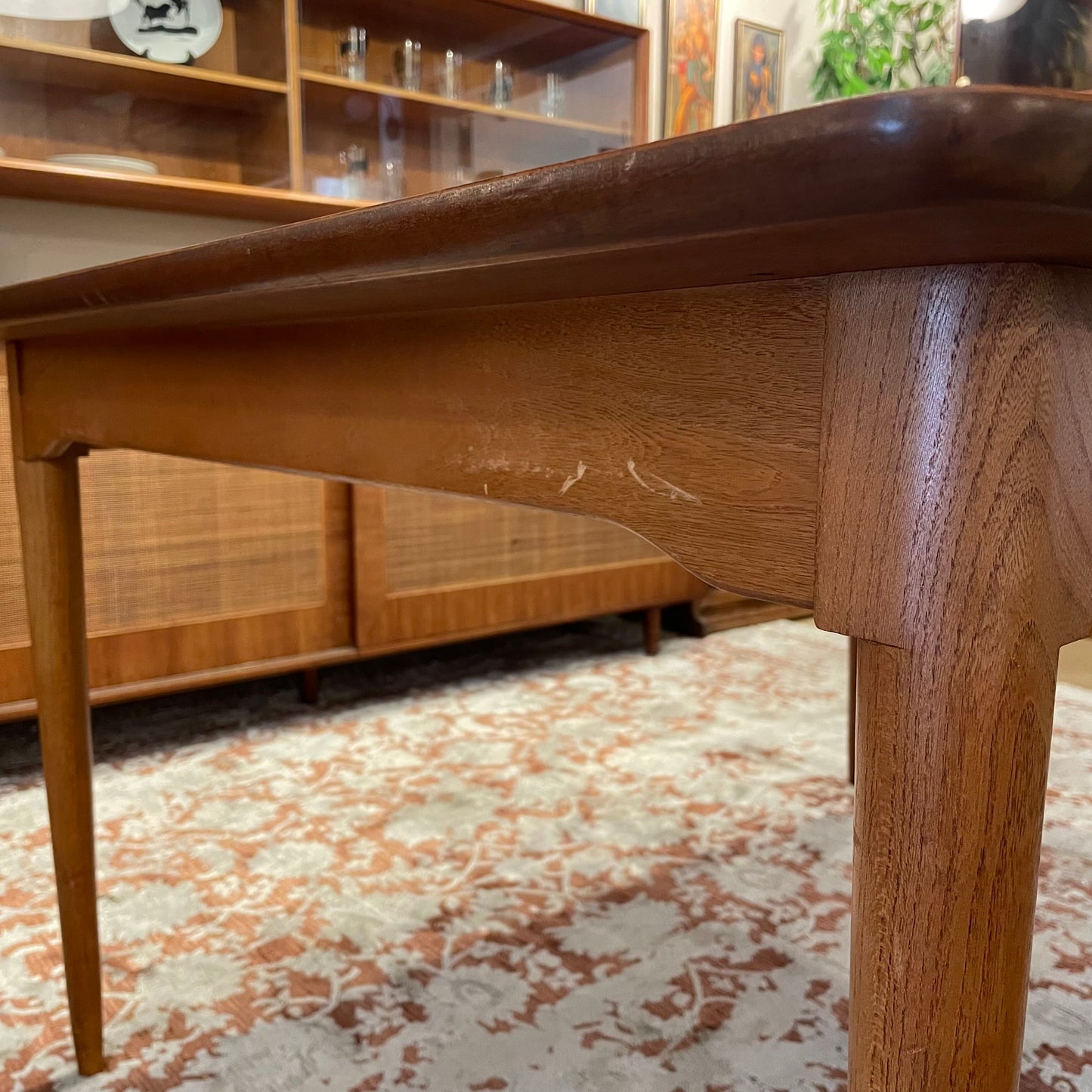 Lane Walnut Expanding Dining Table