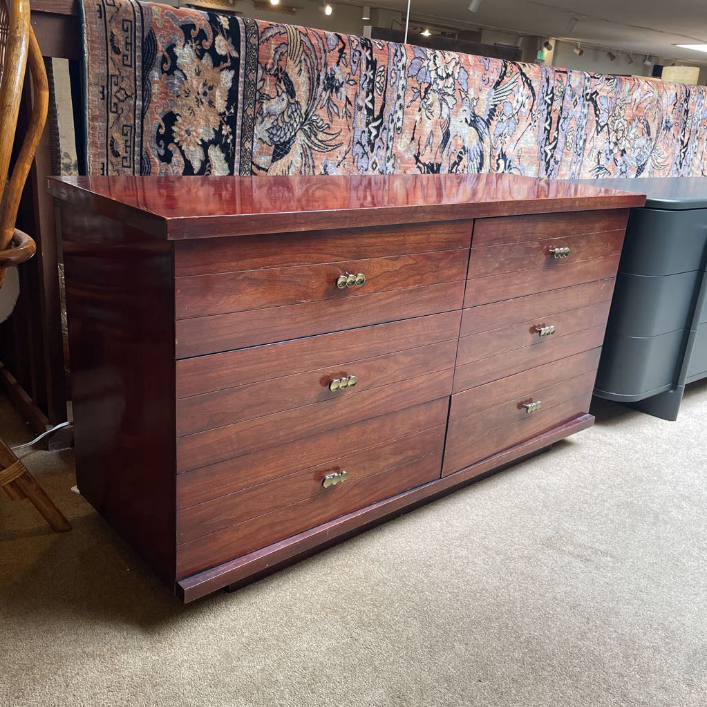 Kent Coffey MCM 6 Drawer Lowboy with Infinity Kobs C LOWBOYS