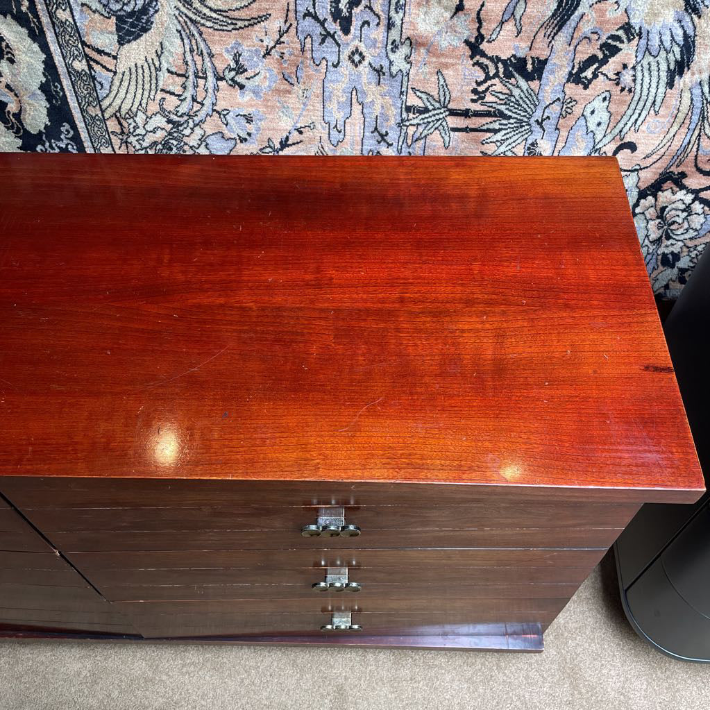 Kent Coffey MCM 6 Drawer Lowboy with Infinity Kobs C LOWBOYS