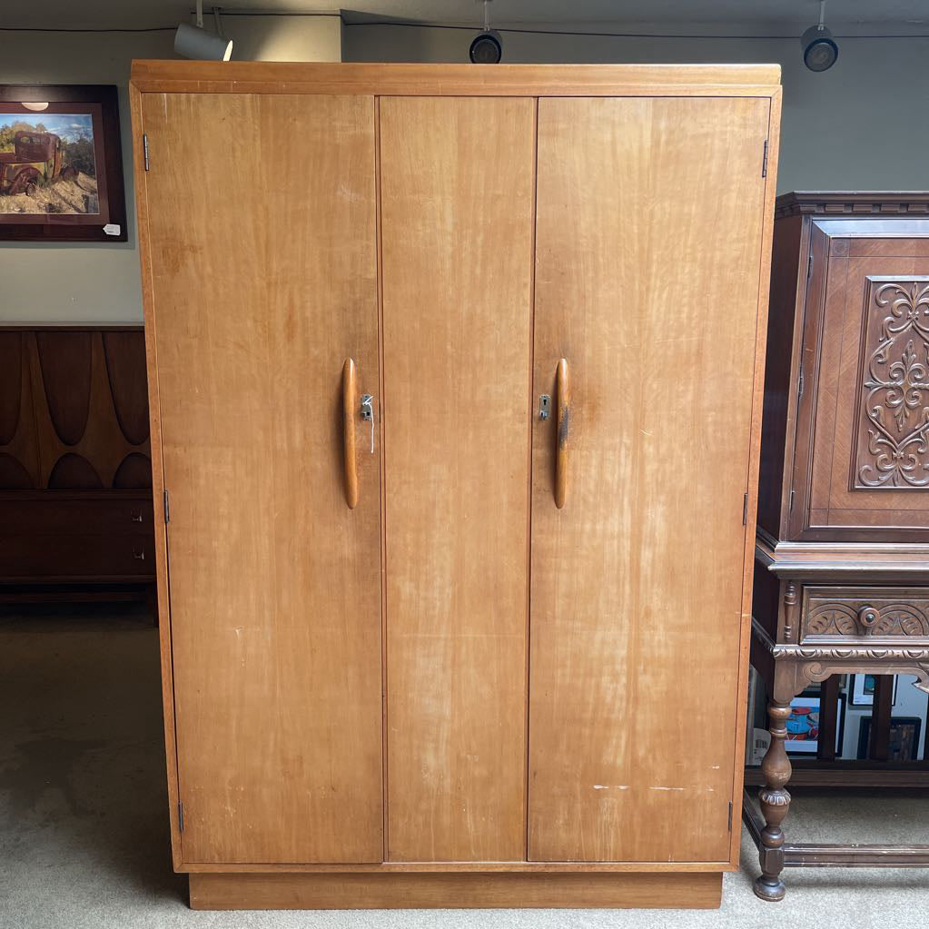 3 Door Art Deco Armoire C CABINETS