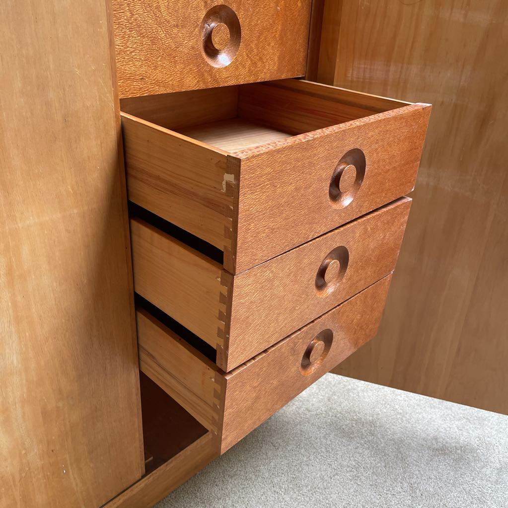 3 Door Art Deco Armoire C CABINETS