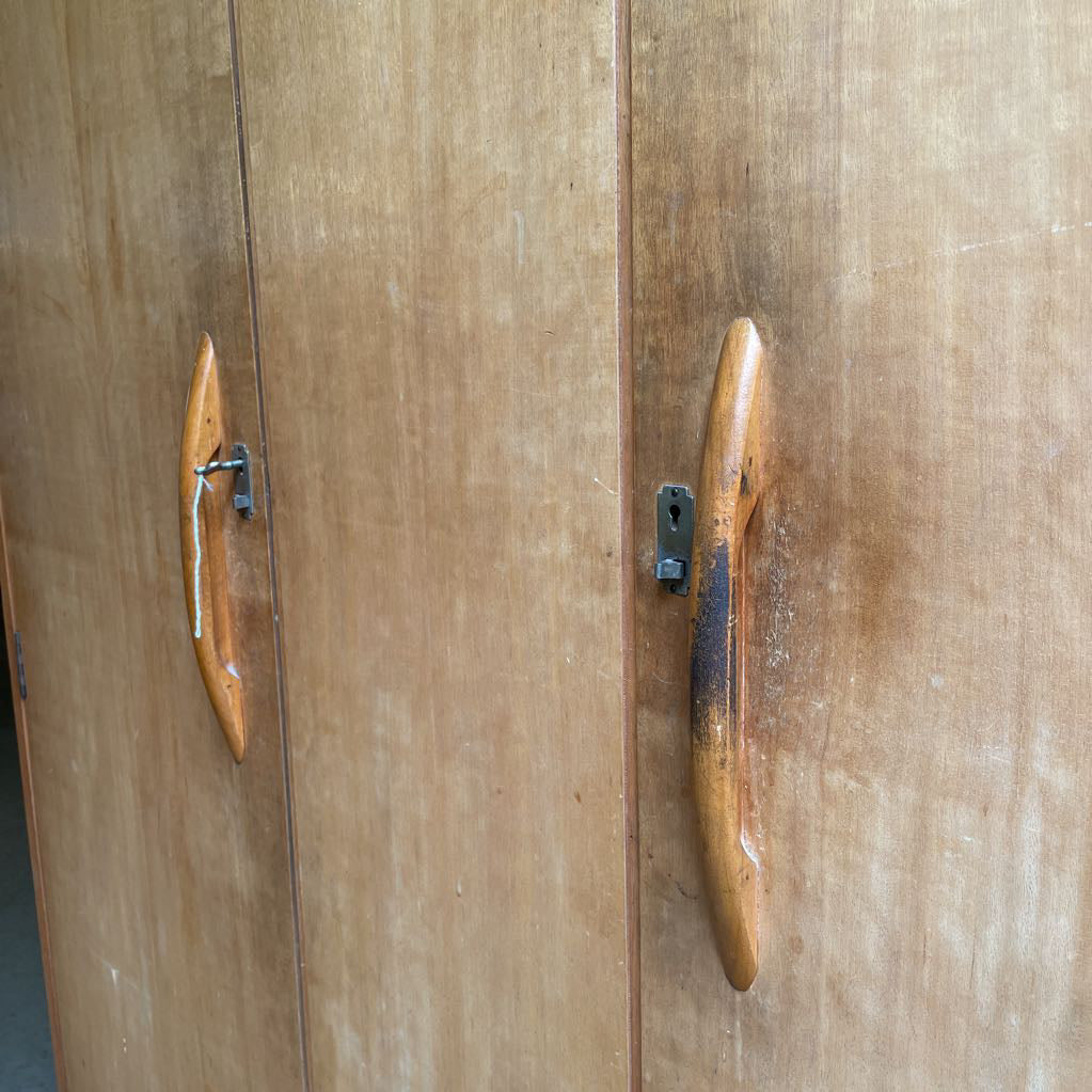 3 Door Art Deco Armoire C CABINETS