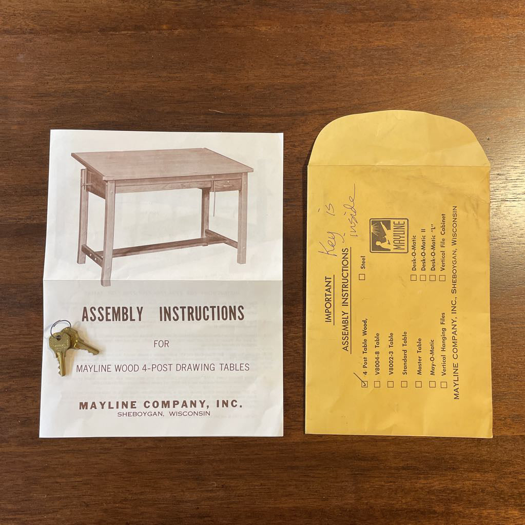 Mayline Co. Drafting Table UNIQUE FINDS