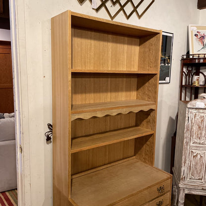 Henning Kjaernulf Oak Stacked Bookshelf with Drawers C BOOKSHELVES