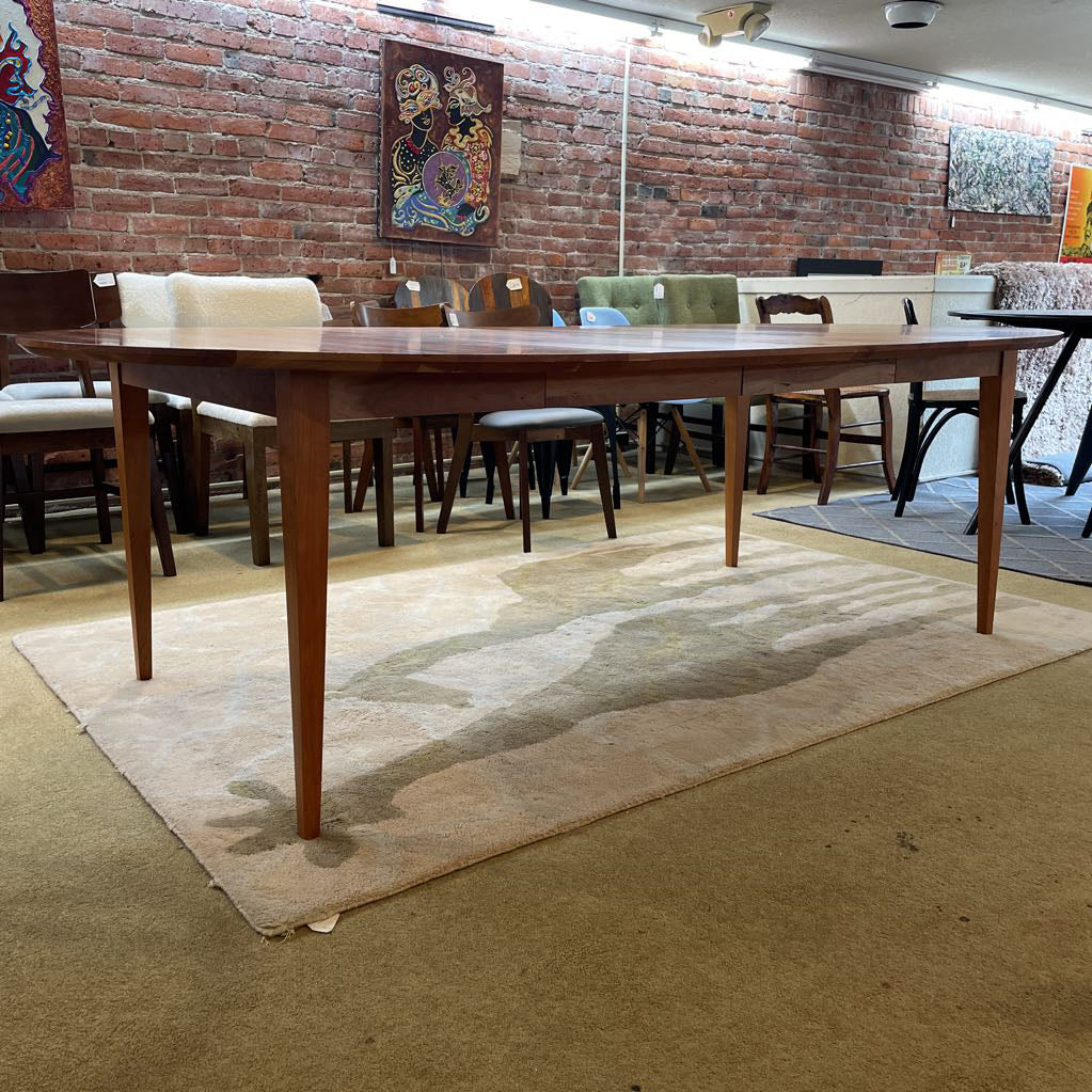R & B Cherry Round Expanding Dining Table
