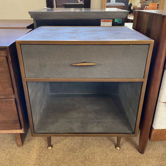 Four Hands Faux Shagreen 1 Drawer Nightstand