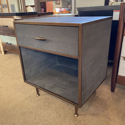 Four Hands Faux Shagreen 1 Drawer Nightstand